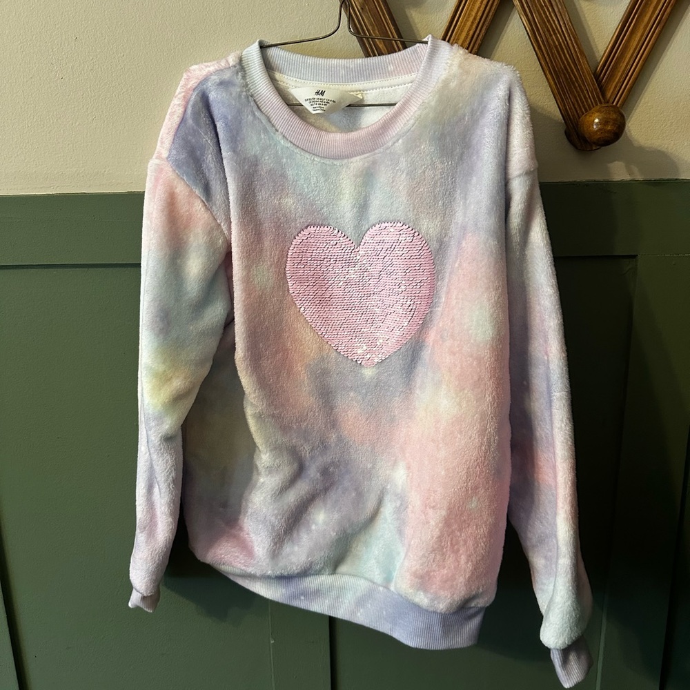 Sequin Heart Sweater H&M